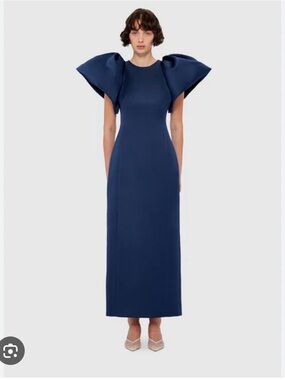 Leo Lin Lucinda Maxi Dress Navy US10